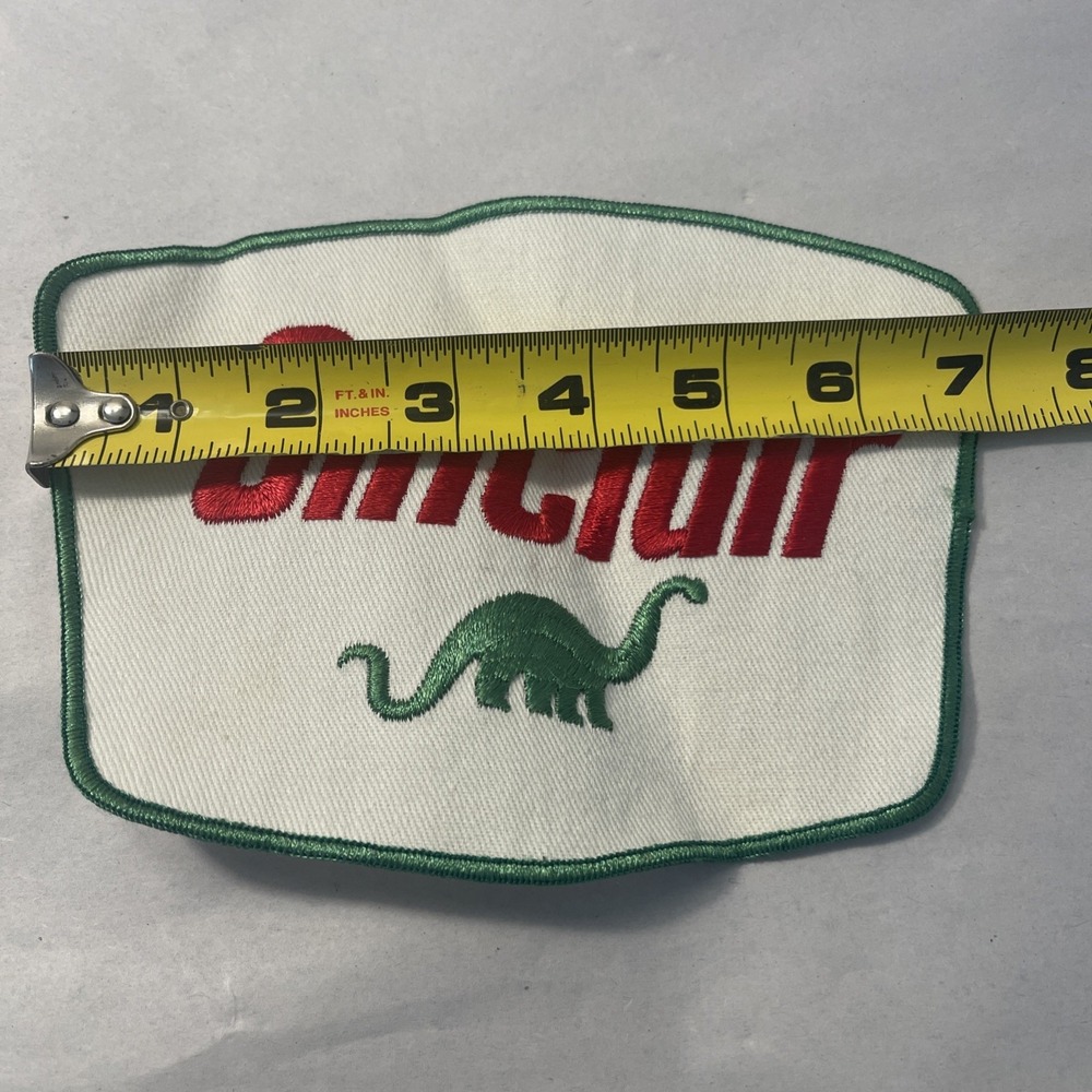 Vintage Large Sinclair Oil Gas Dinosaur Embroidered Patch 7" W x 5" T - Picture 5 of 7
